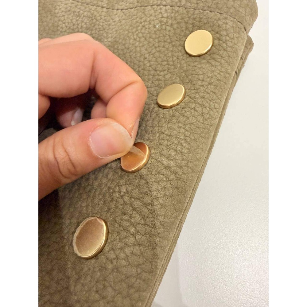 Hammitt Olive Green Leather Crossbody Bag Gold Studded Purse Vintage 2022 - Picture 14 of 14